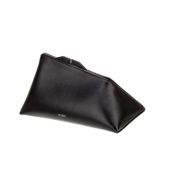 The Attico 8:30PM Clutch Bag in Black - Picture 2 of 6